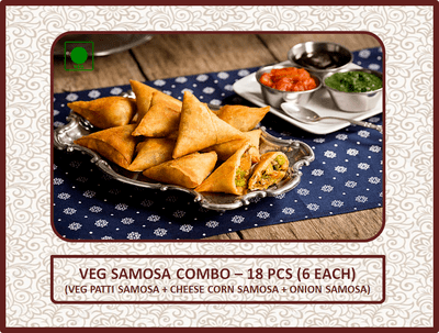 Veg Samosa Combo - 18 Pcs