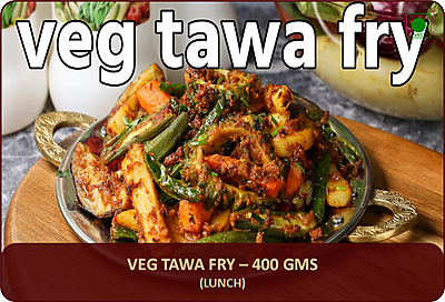 Veg Tawa Fry - 400 Gms